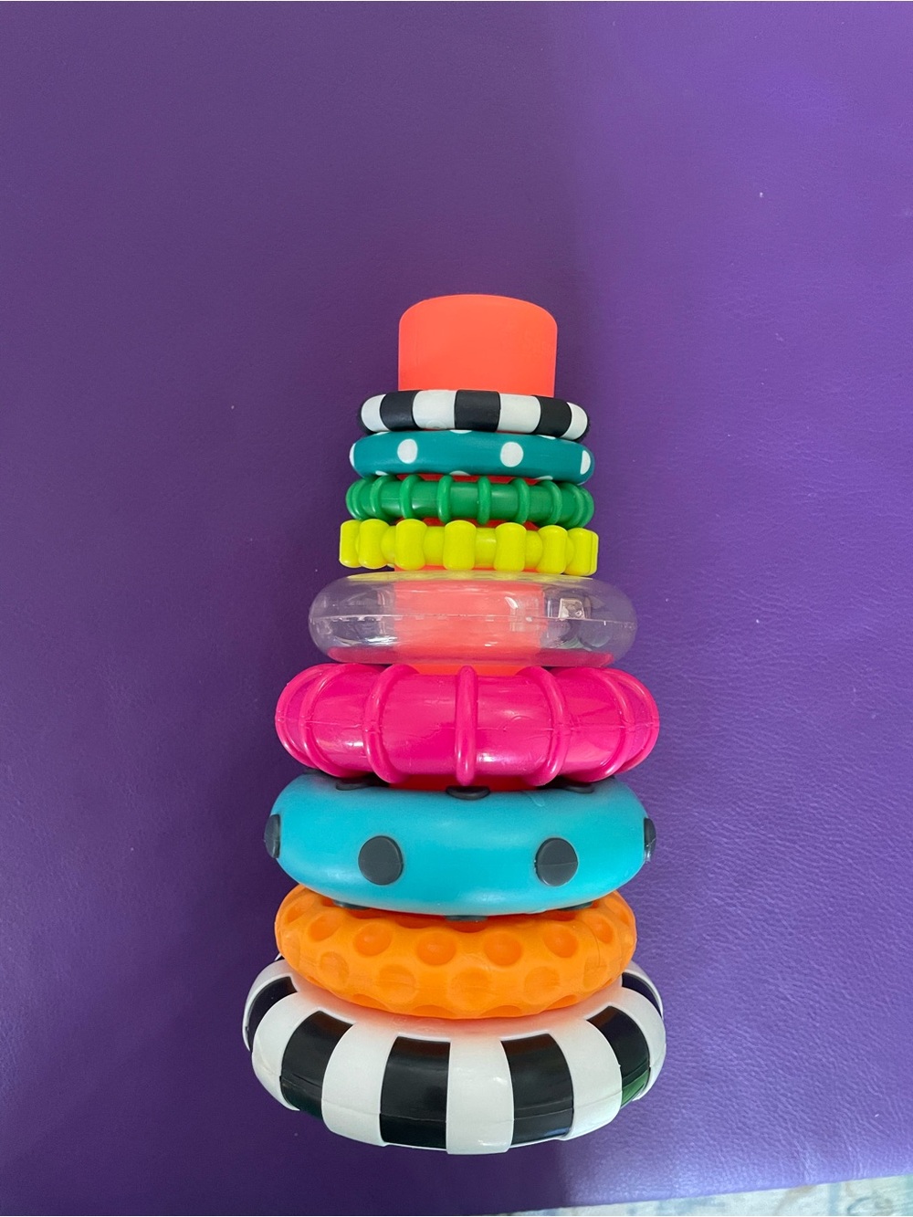 Stacking Sensory Rings Toy - Bright Multicolor